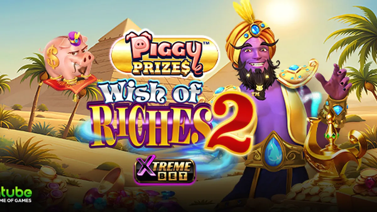 Interface colorida e mágica do jogo Piggy Prizes Wish of Riches 2