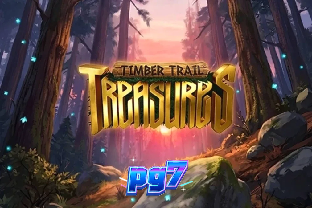 Interface do slot Timber Trail Treasures com tema de floresta e lenhador